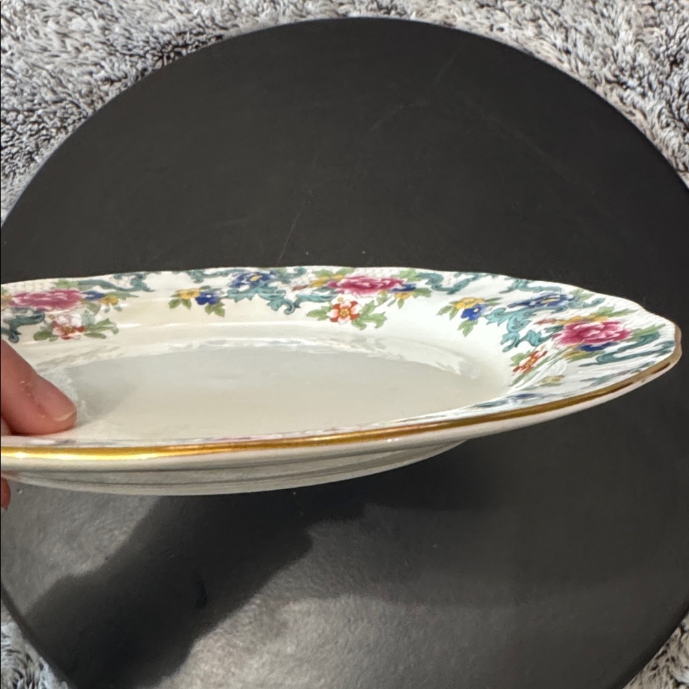 Royal Doulton Booths Majestic‎ Collection Floradora Gold Scalloped Edge TC 1127 - Picture 8 of 10